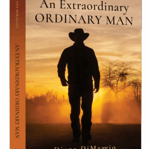 Book cover of "An Extraordinary Ordinary Man" showing a silhouetted man at sunset.